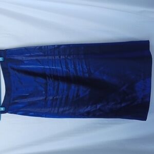 Alex Evenings Formal Maxi Skirt Sz 10P Navy blue iridescent, 31" length